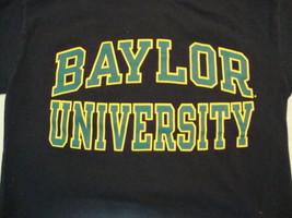 NCAA Baylor Bears College University Sports Fan Apparel Black T Shirt Size L - £13.79 GBP