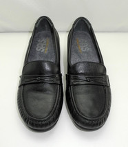 SAS Tripad Comfort Black Leather Moccasin Toe Wedge Heel Loafers-Women&#39;s... - $36.05