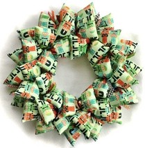 Nutcracker Soldiers Holiday Christmas Handmade Green Red Fabric Wreath - £40.09 GBP