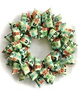 Nutcracker Soldiers Holiday Christmas Handmade Green Red Fabric Wreath - €43,30 EUR