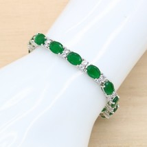 Classic Silver Color Bracelet For Women Birthday Wedding Jewelry Gift 8 Colors A - £15.75 GBP