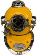 Helmet Boston Antique Maritime Vintage Diving Helmet Mark V Deep Brass Morse 18&quot; - £196.34 GBP