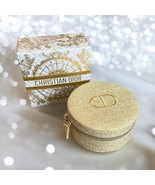 Brand New Gift-of-Purchase Dior Beauty Gold Glitter Jewelry Case - $850.77 MXN