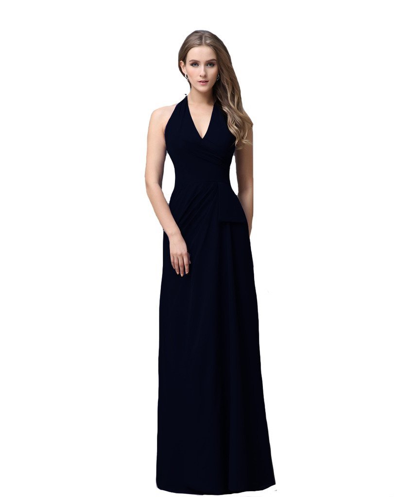 Kivary Women's V Neck Elegant Evening Dresses Black US 18W