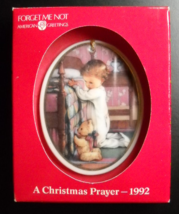 American Greetings Cards Christmas Ornament 1992 A Christmas Prayer Boxed - £5.49 GBP