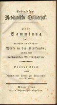 Medical Library Multivolume Set 1798 Antique German Book - £221.96 GBP