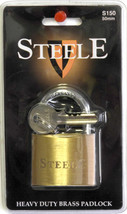 Steele Heavy Duty Pick Resistant Brass Padlock 50mm Gym Locker - $148.64 MXN