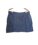 Blue White Polka Dot Skort Sz 16 cotton blend - $15.99