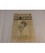 PRESIDENT Dwight D. Eisenhower Historical Newspaper IKE DEAD March 28 19... - €58,50 EUR