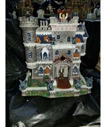 LEMAX Spooky Town Porcelain Haunted House - Castle On Spooky Hill *No So... - £45.61 GBP