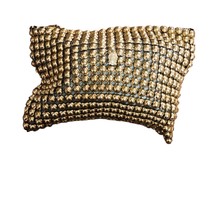 Whiting Davis Evening Bag Handbag Metallic Mesh Zipper Gold Tone Change Purse Vt - £75.04 GBP