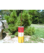 Old Wooden Lobster Fisherman Float Wood Fishing Buoy with original dowel... - $2,284.36 MXN