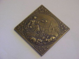 Danube River Klippe Ingolstadt German Germany Bronze Medal Paris Versailles 1921 - £444.70 GBP