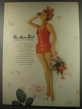 1956 Rose Marie Reid Swimsuit Advertisement - Jewels of the Sea - £14.54 GBP
