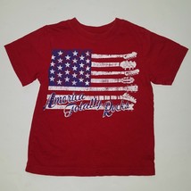 Children&#39;s Place Red Flag Tee Top 3T United States USA Patriotic FADING ... - $10.90