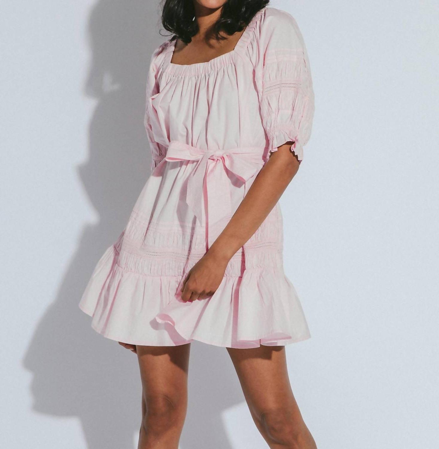 Cleobella Lily Mini Dress Blush - $96.00