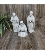 3 Vintage Homco Nativity Wisemen 5616 Nativity White Figurines - $52.00