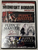 Midnight Horror Collection: Puppet Master 1, 2 &amp; 3 Toulon&#39;s Revenge Cult Classic - £5.47 GBP
