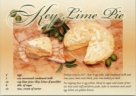 Key Lime Pie Recipe Postcard PC515 - £3.98 GBP