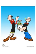 Popeye Spinach- L/E Sericel by King Features Syndicate - $395.00