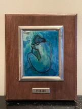 Pablo Picasso Blue Nude Framed Enamel on Copper Painting Artwork - £236.07 GBP