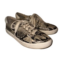 Sam Edelman Ethyl Snake Print Embossed Lace Up Sneakers Fashion Shoes Wo... - £23.50 GBP