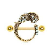 Gold Plated Tribal Elephant Nipple Shield - $19.45
