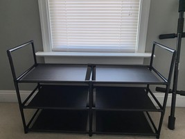 3 Tiers Shoe Rack 12-15 Pairs Sturdy Shoe Shelf 35.3&quot;D x 12&quot;W x 22.6&quot;H - $400.82 MXN