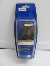 Ativa 24k Gold Series 6Ft Printer Cable IEEE 1284 NEW FREE SHIPPING 6&#39; - $9.90