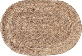 Lr Resources Jute Lr50135-Nat2030 Natural Rectangle 2 X 3 Ft Indoor Area Rug,,  - £26.21 GBP