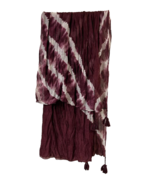 Bloom Women&#39;s Tie Dye Shawl and Scarf, Maroon, One Size - £10.11 GBP