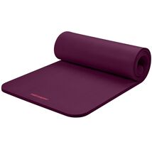 Luxury Solana 1" Thick Non-Slip Yoga Mat with Strap - Boysenberry Color - $98.95