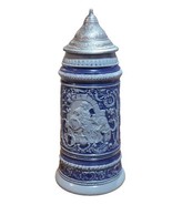 Vintage Replica of the Falstaff International Museum 11&quot; Beer Stein Blue... - £20.21 GBP