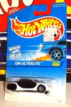 Hot Wheels 1996 Mainline #594 GM Ultralite Black &amp; White w/ 7SPs No Tampos - £3.11 GBP