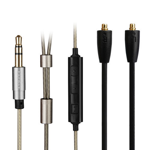 Silver Plated Audio Cable With remote mic For Onkyo IE-C1 C2 C3 IN-EAR MONITOR