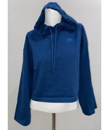 NIKE Women&#39;s Blue Hodded Sweatshirt Crop Top Size Small - $36.41 CAD