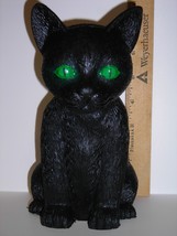 Life Size--Happy Halloween Kitty Statue 7 1/2&quot;--Indoor--Outdoor Decor - £7.98 GBP