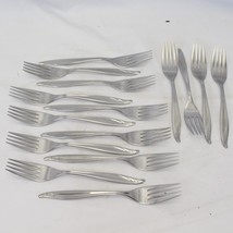 Wm Rogers Bermuda Salad Forks 7&quot; Stainless Lot of 15 - £43.14 GBP