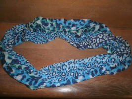 Blue Cheetah Print Scarf  - $5.00