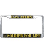 U.S. Army Logo Soldier for Life License Plate Frame - $296.18 MXN