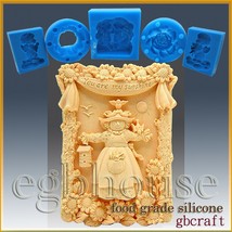 2D Silicone Soap/sugar craft/fondant/chocolate/candy Mold – Sunshine Scarecrow - £39.30 GBP