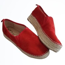 Sam Edelman Carrin Style Red Leather With Fabric Sole Detailing Sneakers... - £33.67 GBP