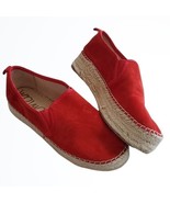 Sam Edelman Carrin Style Red Leather With Fabric Sole Detailing Sneakers... - £33.67 GBP