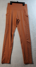 Aerie Chill Play Move Leggings Womens Size Large Brown Elastic Waist Fla... - £17.45 GBP