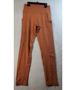 Aerie Chill Play Move Leggings Womens Size Large Brown Elastic Waist Fla... - £17.53 GBP