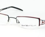 Vintage GMC 9137 1 Halb-Rand Brillengestell Schwarz/Rot 48-18-134mm - $70.59