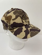 Vintage Camo Hat Ducks Unlimited Waterfowl Camouflage Duck Hunting Strap... - £54.26 GBP