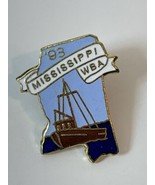 Mississippi WBA ‘93 Lapel Pin  Women&#39;s Bowling Association Ship Boat - $19.03