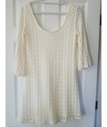 AUW Womens Dress size L Off White Crocheted Lace - £11.68 GBP