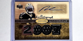 2007 UD Premier Rookie Auto Materials #159 Robert Meachem /199 Autograph Auto RC - £8.21 GBP